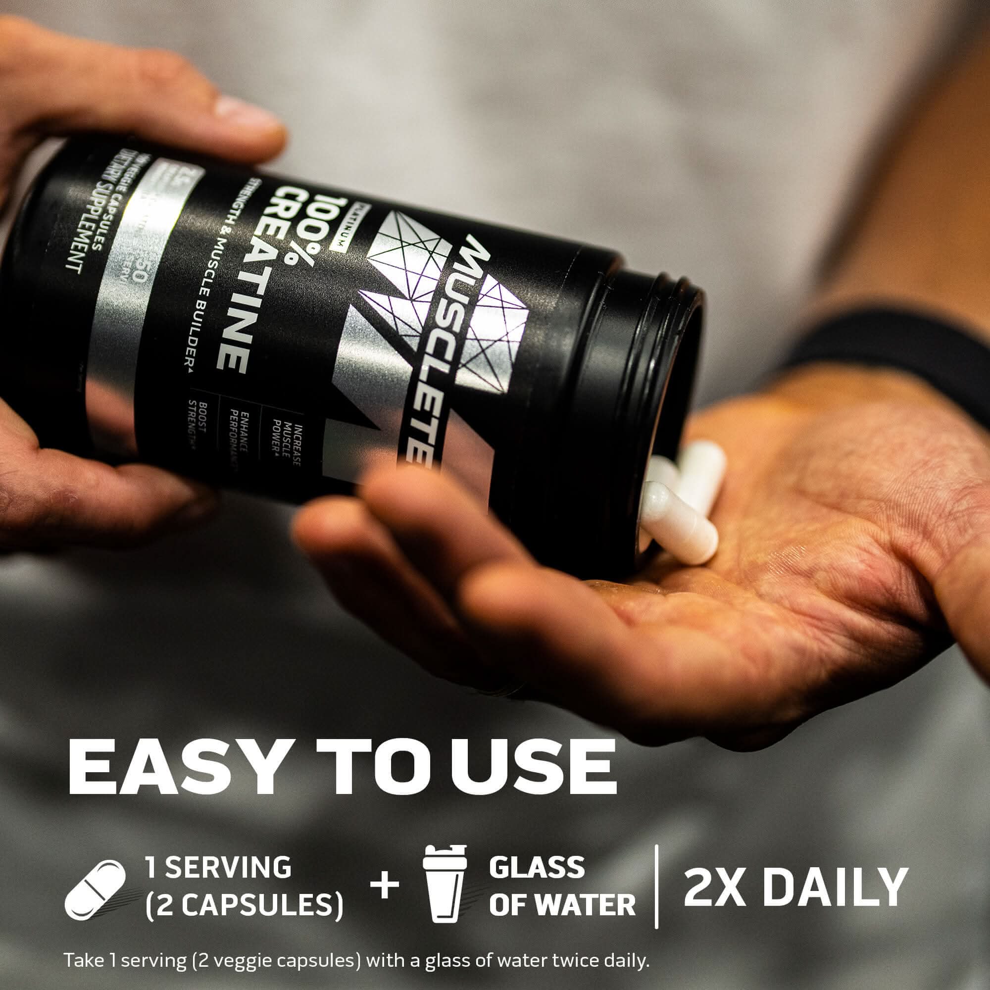 Platinum 100% Creatine Capsules - Image 2